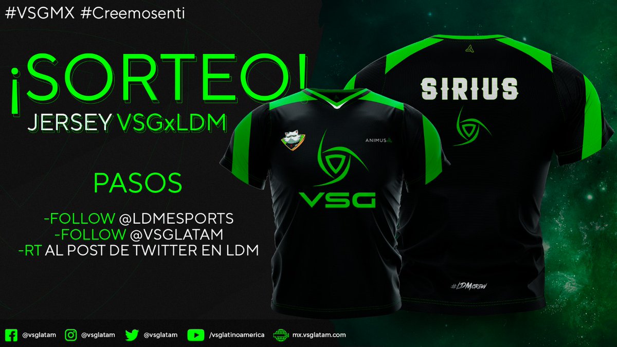 PirateDreamgg's tweet image. ¿Otro sorteo? ¡OTRO SORTEO!

Estamos que lo tiramos y por ello hoy os traemos OTRA CAMISETA para sortear. Esta vez con los amigos de @vsglatam.

Simples requisitos:

-Seguir a @LDMEsports 
-Seguir a @vsglatam 
-Dar RT a este tuit

PARTICIPA NO SEAS BOBO

#VSGMX #Creemosenti