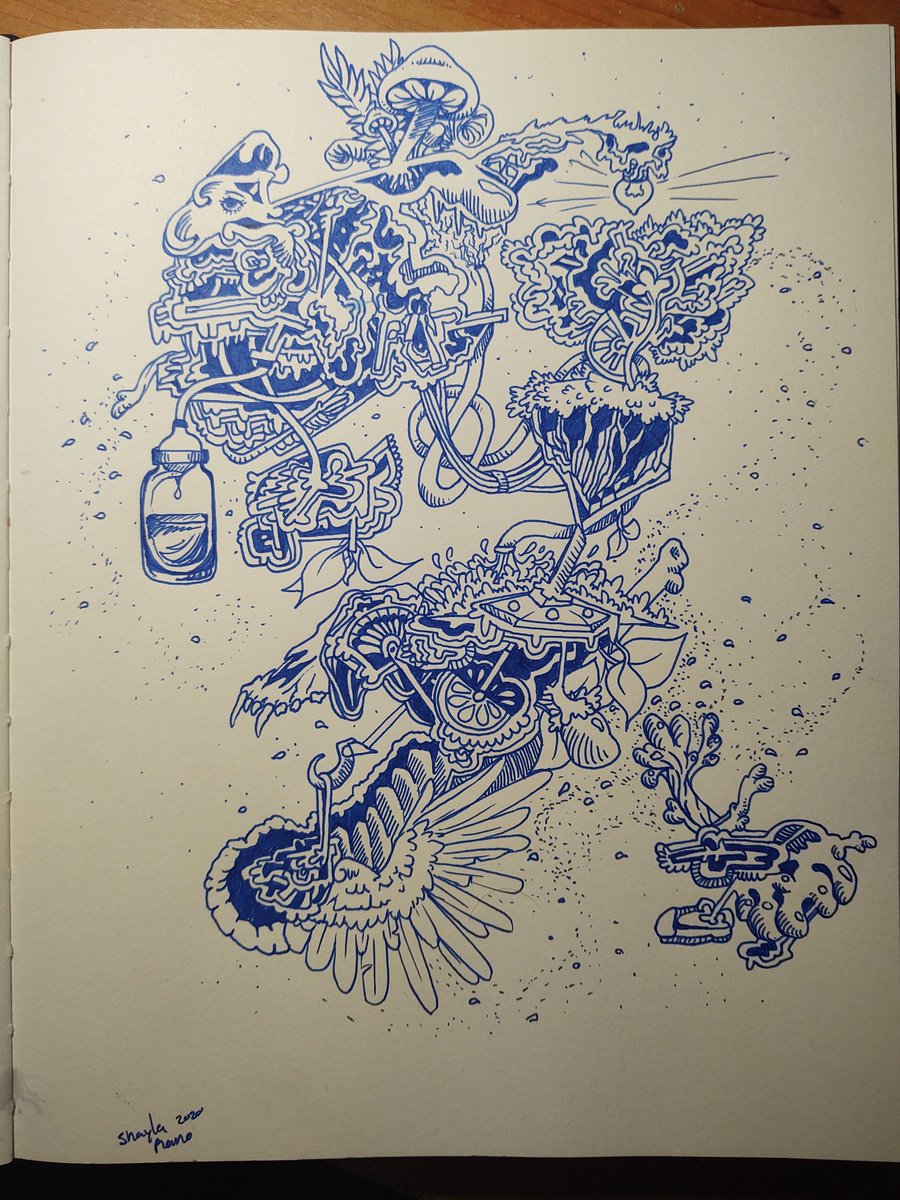 Some late night doodles last night while I watched my boyfriend play elite dangerous https://t.co/hGB2gqvaNA