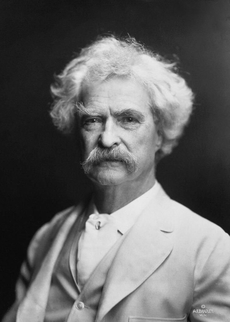 “Writing is easy. All you have to do is cross out the wrong words.” Mark Twain, born on this day in 1835.