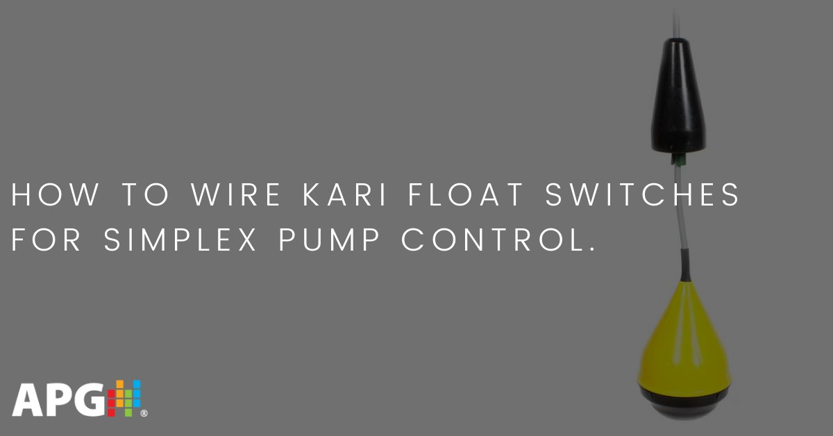 apgsensors's tweet photo. Learn how to wire a Kari Float Switch for simplex pump control at https://t.co/8FOsZ2WhTu.
#APG #floatswitches #liftstation #pumpcontrol #simplex #simplexpumpcontrol #wiringdiagram #howto #waterandwastewaterindustry https://t.co/3swqTFOPBO