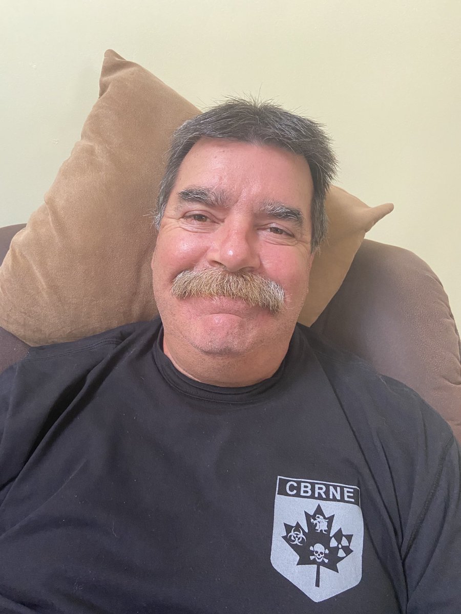 RobCue30's tweet photo. Well I bet  ⁦@HHPFFA⁩ if they raised $15000 for ⁦Movember I would shave my moustache that I have had for close to 40 years off.
They succeeded, so today it’s coming off.
Congratulations L3327 https://t.co/cND3xAhJo1