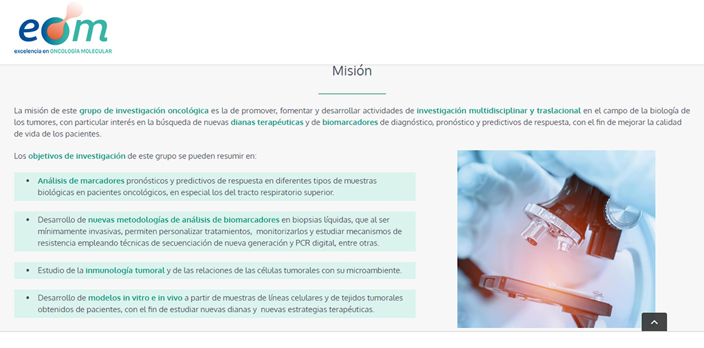 Excelencia en Oncología Molecular tweet media