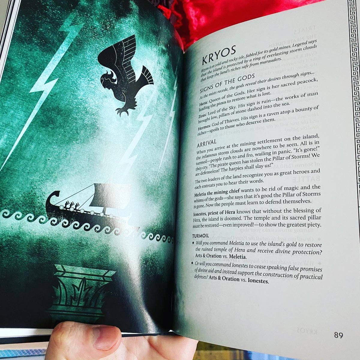 diogo_oldskull's tweet photo. Got me the newest shiny John Harper game #Agon, a #TTRPG #Game of #Heroes of ancient #Greek #Legends! The #Gods have a real impact in the tales created and it seems very exciting! I got my copy with the awesome #WeirdRealms store in Cleveland! https://t.co/vOVu3yr2dI