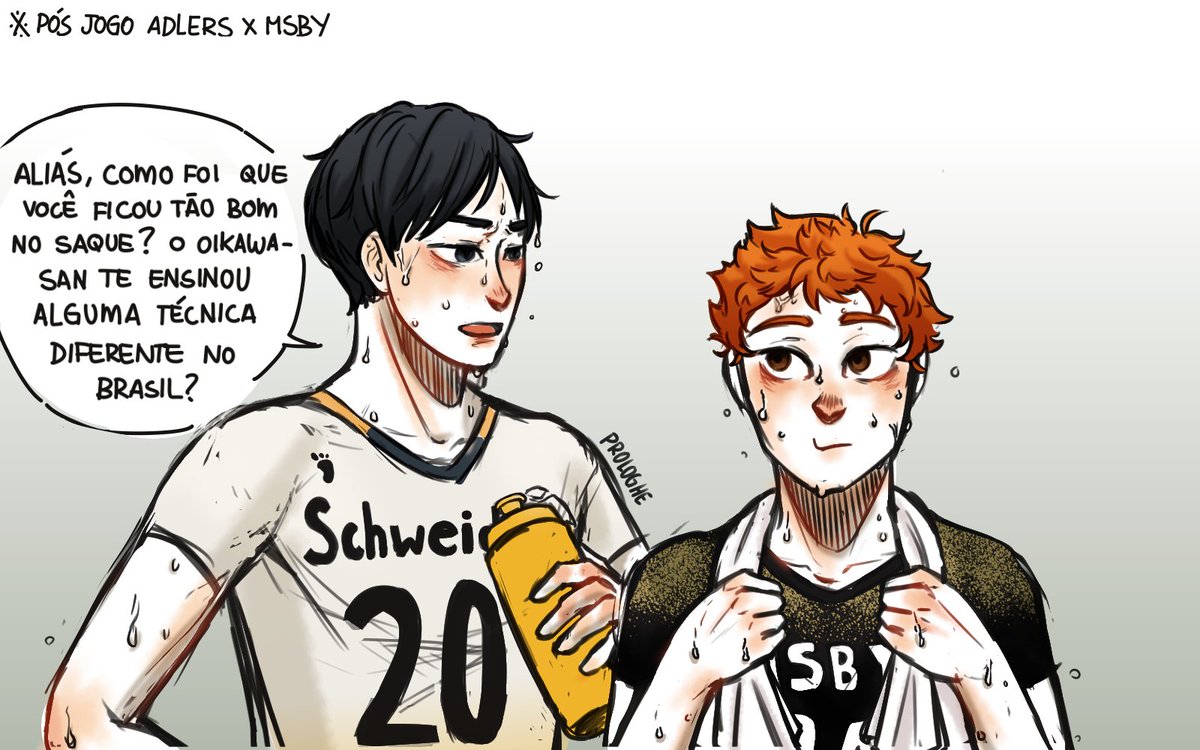 prologhe's tweet photo. hinata aprendeu umas técnicas novas com o oikawa no brasil

#haikyuu #kagehina #oihina #hinatashouyou #kageyamatobio #oikawatooru https://t.co/nsbNVCcq2l