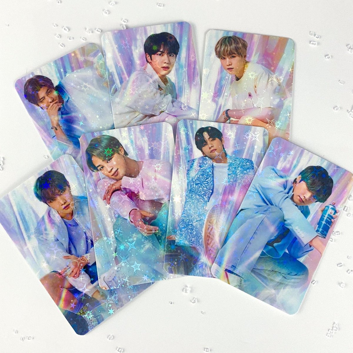 namhoonies's tweet photo. welcome to nh sh🌙ppe ‧₊˚✩彡

selling bts fanmade holographic photocards &amp; more.

let's bring some moon sparkle into your collection✨
https://t.co/xH4O0zn1Qv https://t.co/v4FrSOaM8w