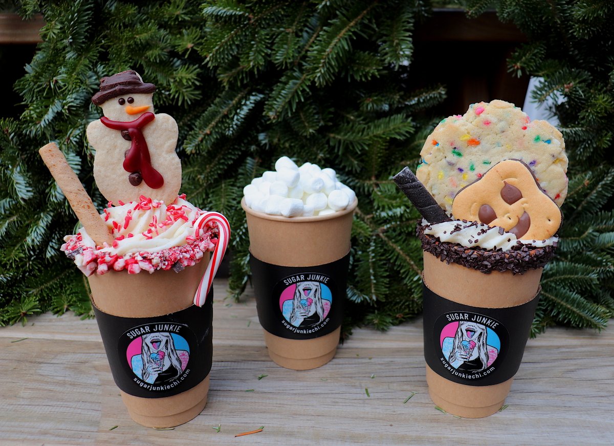 The gangs all here! Come get your fill with a few of our favorite things! ☕️⛄️🍪