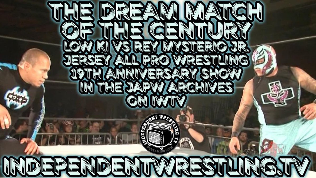 THE DREAM MATCH, Low Ki VS Mysterio Jr. - JAPW 19th ANNVERSARY SHOW streaming now on IWTV.live - Use promo code JAPW For a free 5 day trial at independentwrestling.tv #IWTV #JAPW @OneWorldWarrior @reymysterio @indiewrestling @japwrestling @DomMysterio35