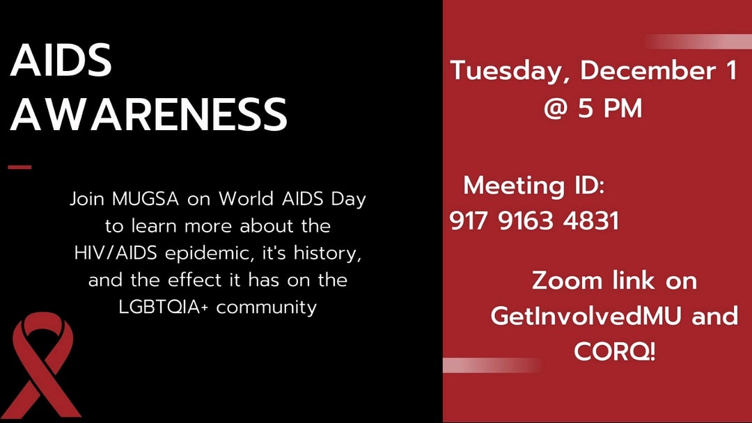mu_gsa's tweet photo. This Tuesday we are having our FINAL event of the semester! It will be covering the topic of AIDs (and there may even be a raffle...). See you then!

#community #diversity #education #equality #getinvolvedmu #inclusion #inclusivemu #lgbt #lgbtqia #mually #queer #aidsawareness https://t.co/qv3H8bycVZ