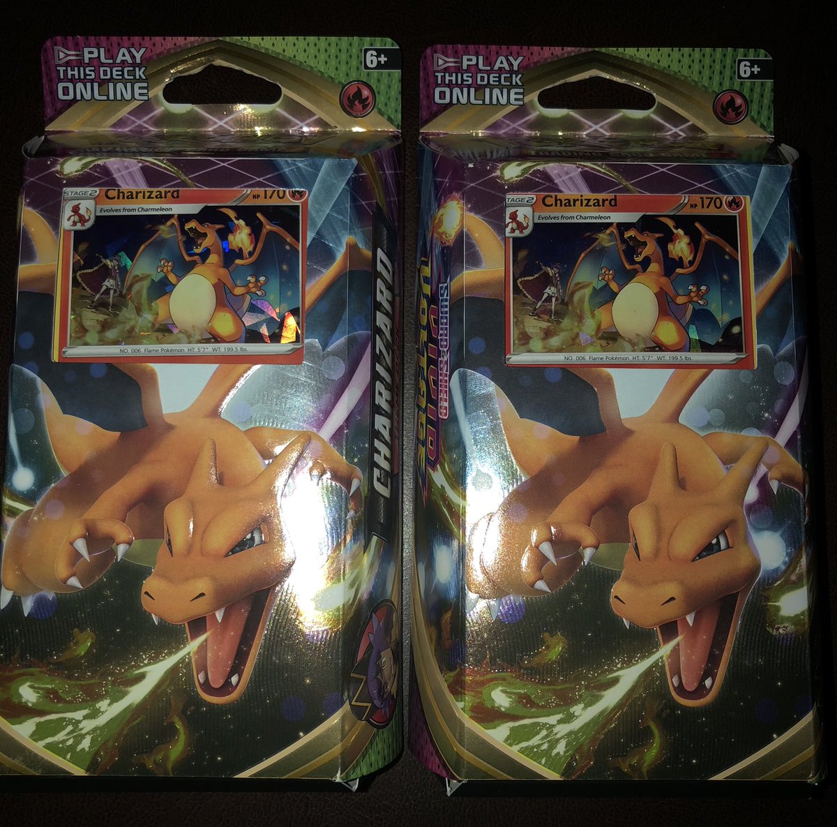 MrMrsPokemon's tweet photo. Found another pair of Charizard Theme decks from Vivid Voltage! #vividvoltage #charizard #themedeck #SundayFunday https://t.co/N2A8F9Rygj