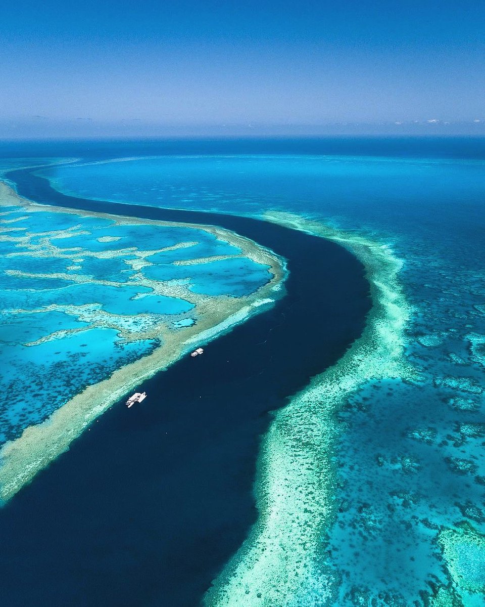 earth's tweet photo. The Great Barrier Reef, Australia. https://t.co/z5dDHOU9IW