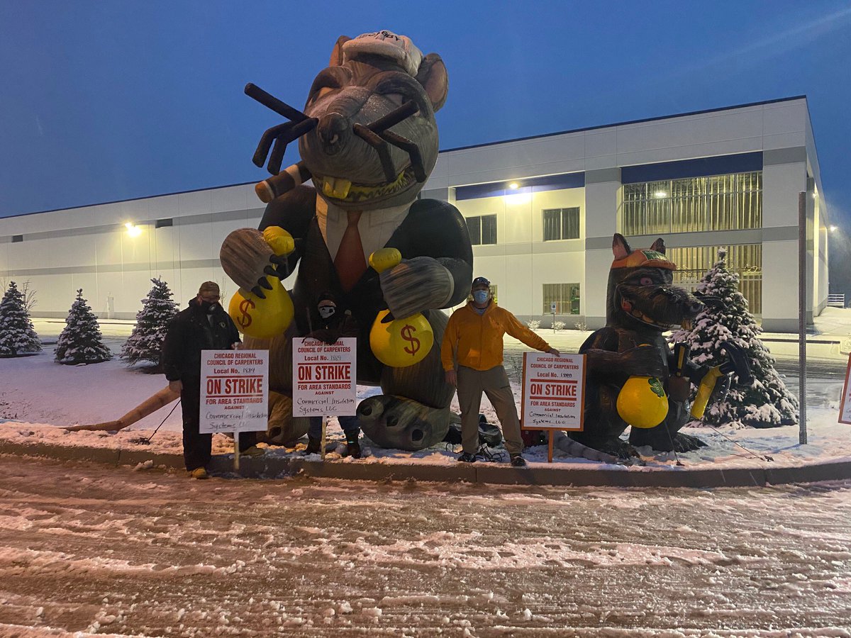 MidAmCarpenters's tweet image. Last week was a busy one for job actions. The boys of #Local1889 picketed at an Amazon job site against Commercial Insulation Systems. The GC is Bryan Builders out of Florida. Business Reps Jerry Pereyra &amp;amp; Patrick were joined by members Michael Burk, Clint Howard &amp;amp; Wayne Eagan