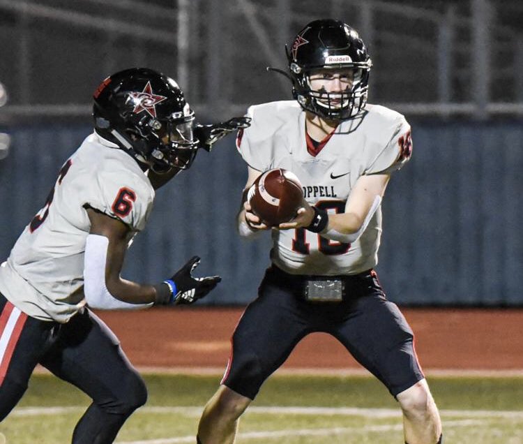 PCnowisthetime's tweet photo. The fourth and final nominee for #PCPOW for this week of the 2020 season is Ryan Walker of @coppellfootball ! Ryan went CRAZY with 311 yards passing and 6 TDs! #PCtrained https://t.co/QIAKHPINQg