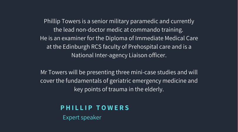 The_PCP's tweet photo. We are happy to announce that senior military paramedic Phillip Towers will be presenting at our December Academic Forum on Silver Trauma!
#PCPforum https://t.co/xPkZmmIbxh