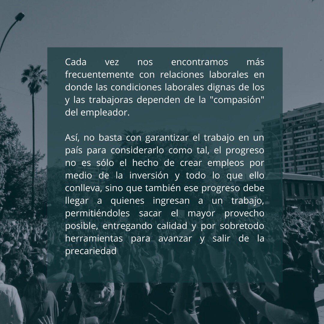 ManoDeObra's tweet photo. ¿Es conveniente incorporar el trabajo decente en la nueva constitución?  

MdO continúa con el proyecto que busca identificar tensiones del modelo de relaciones laborales chileno, y ofrecer un insumo a la discusión en nuestro país, esta vez analizando la noción de trabajo decente https://t.co/kNdFSakXPH