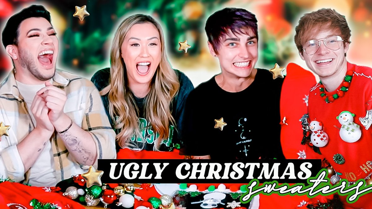laurDIY's tweet photo. christmas chaos with a side of sexual innuendos with @SamGolbach @ColbyBrock + @MannyMua733 

https://t.co/VXhtmoYRjt https://t.co/4shlZ84frb