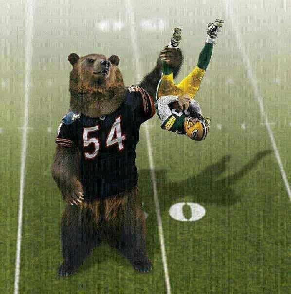 Can't wait to see My Bears take on the packers today.....where my "Bear" family at? #Chicago #chicagobears