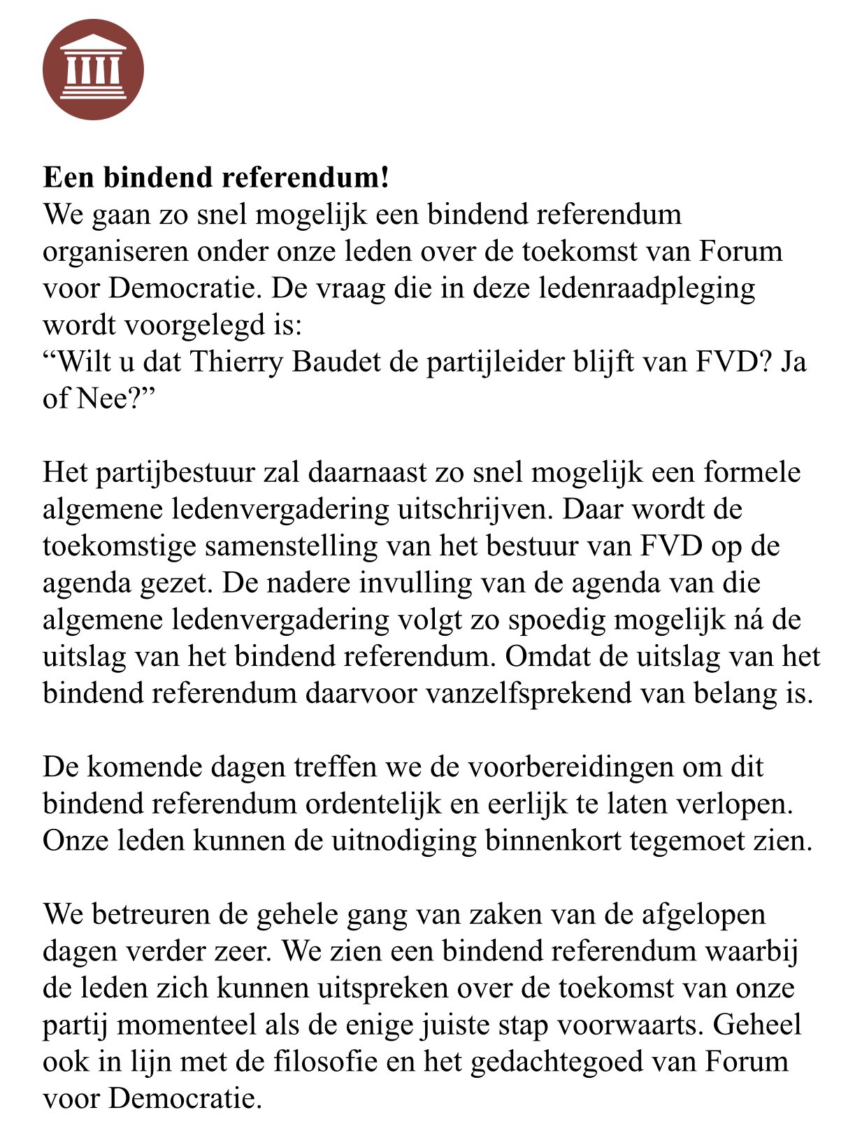 Forum Voor Democratie On Twitter