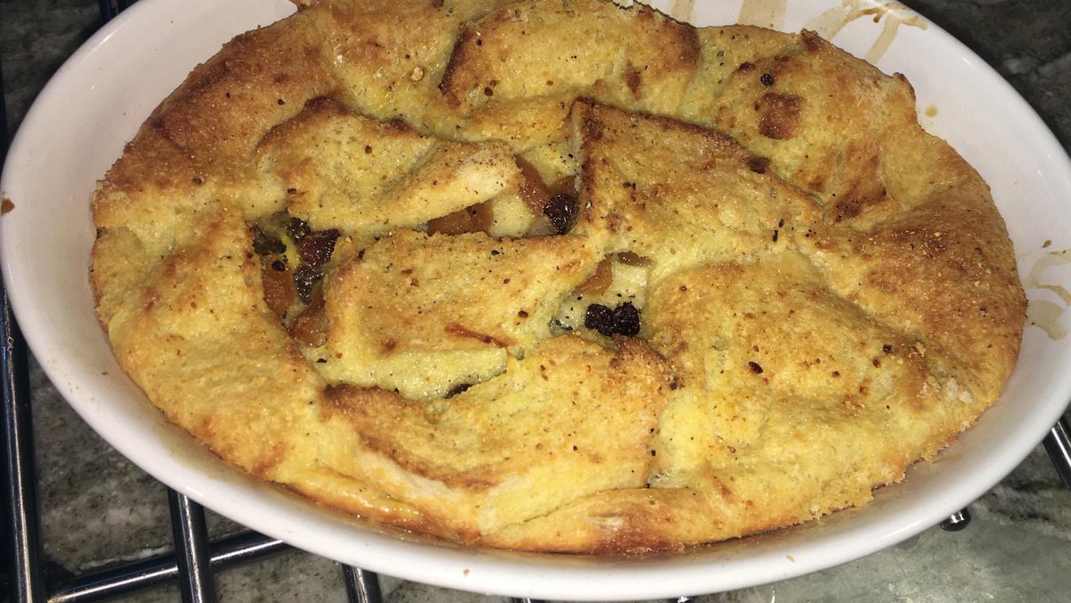 UZAmbassador's tweet image. Here’s my mum’s entry for #gcabo #puddingweek. You can see quite clearly where I get my baking prowess from... 😂 But she assures me it was delicious, and that’s the main thing.