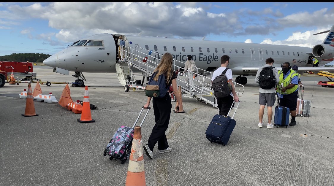 Flying around the holidays started to feel normal again as flights out of Gainesville Regional Airport were booked. American Airlines is expecting more full flights as Christmas approaches.