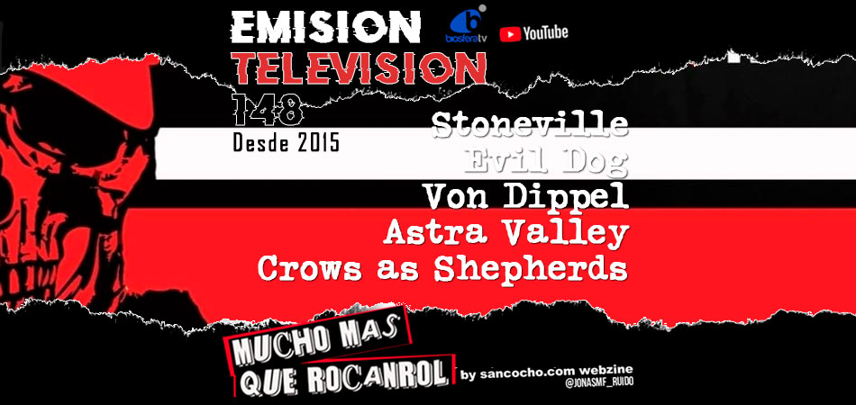 ✅ Mucho mas que RocanRol TV 148 
➡️ bit.ly/3fO5nPx [<a href="/evildogband/">Evildogband</a> @VONDIPPEL <a href="/astrayvalley/">𝐀𝐒𝐓𝐑𝐀𝐘 𝐕𝐀𝐋𝐋𝐄𝐘</a> #crowsasshepherds <a href="/JonasMF_Ruido/">Jonas MF</a>]