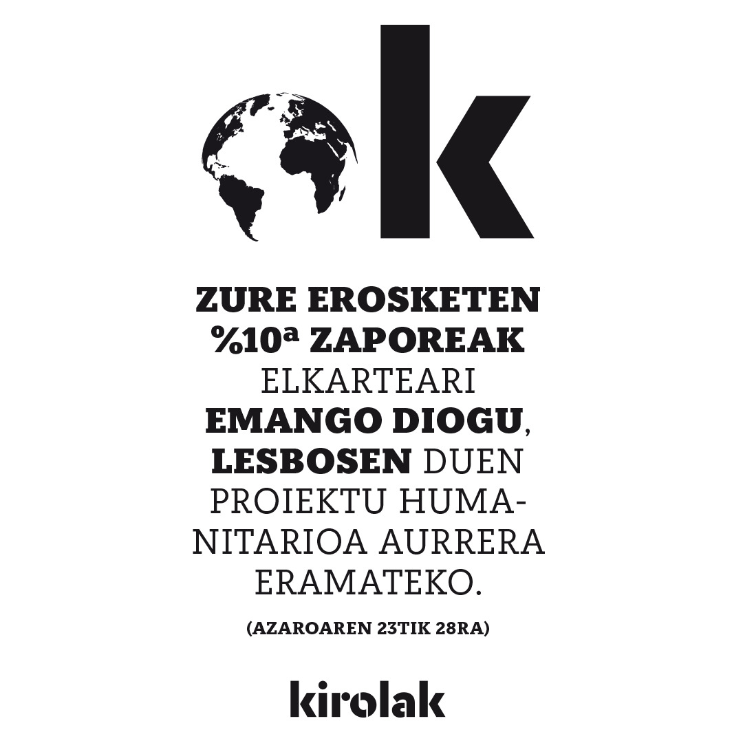 Agradeceros a todos los que habéis ayudado a  recaudar fondos durante esta semana para el noble proyecto humanitario de la ong Zaporeak <a href="/ProyectoSabores/">Zaporeak</a> en la isla de Lesbos. Eskerrik asko ¡ #movingpeople en #vitoriagasteiz #solidaridad bit.ly/3eMqlgY