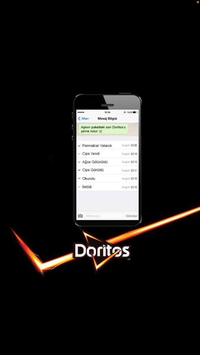 DoritosTr's tweet photo. Doritos’la Whatsapp rengârek #rengârenk https://t.co/tK6OQk6JBu