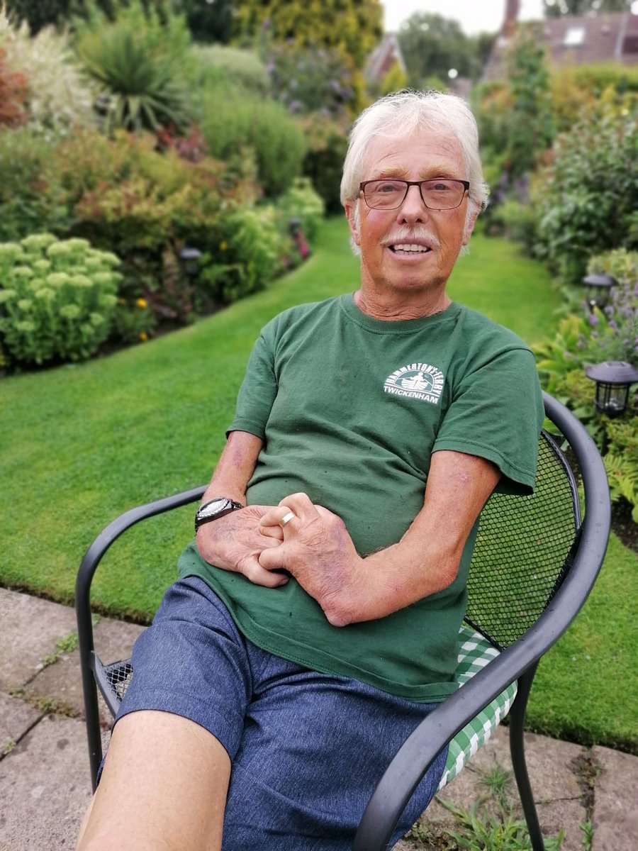 Hammertonsferry's tweet image. 1/2: Today we said goodbye to the bravest, most  courageous man we know. The most wonderful husband, father and grandad to us all and a friend and captain to you. He left his mark on everyone he met with his infectious smile and courtesy...