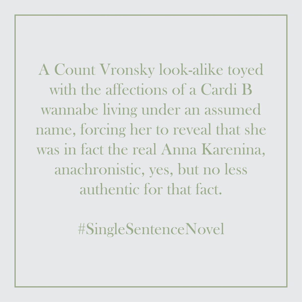 johnnypaynebook's tweet photo. 🗣Be 👏The 👏Real👏You lol 
#singlesentencenovel #NaNoWriMo https://t.co/4uDUoczCL8