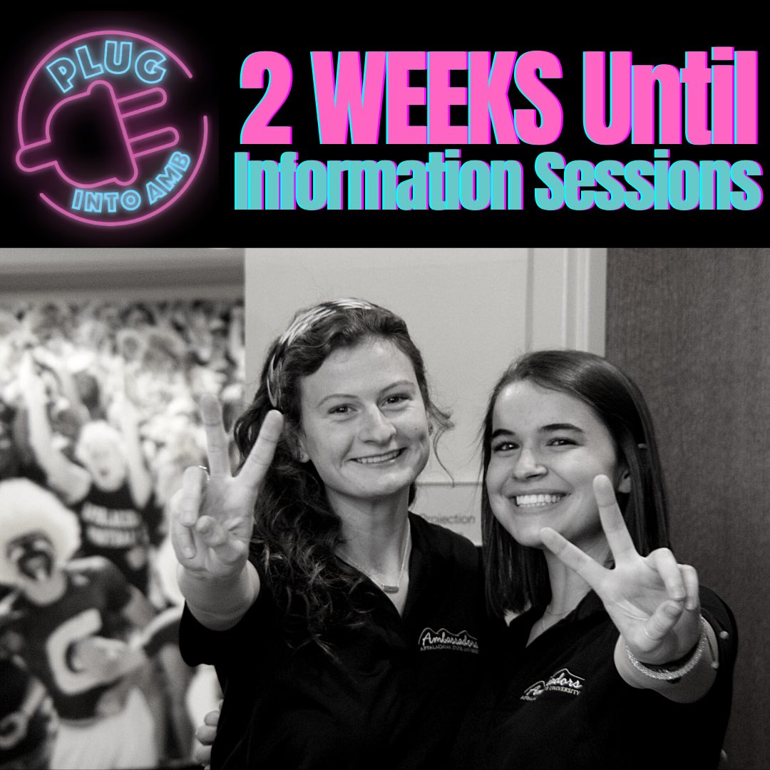 Just TWO weeks until our information sessions begin! Click the link in our bio to see all of the session times and dates offered to learn more about what Ambassadors is, who we are, and why we do what we do! We can’t wait! #plugintoAMB