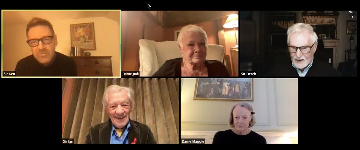 James_Humby's tweet photo. Honoured to witness the #ForOneknightOnly charity fundraiser tonight.Listening to 5 iconic theatrical Knights talking about their careers was so fascinating. Raising over £300,000 for @ActingforOthers .. Brilliant @LockdownThtr @IanMcKellen #MaggieSmith #JudiDench #DerekJacobi 🎭 https://t.co/sKmfnPgXQ8