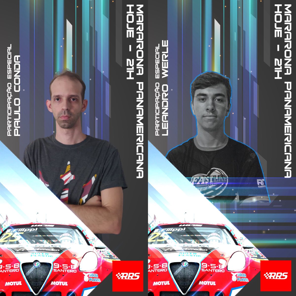 Raceroomers's tweet photo. Hoje tem! Gustavo Frigotto e outros feras do automobilismo real e virtual estarão no Quarto dia da Maratona Pan-americana Ranked Races. É hoje, a partir das 21h, só no @RaceRoom! https://t.co/qRWouT1gDd