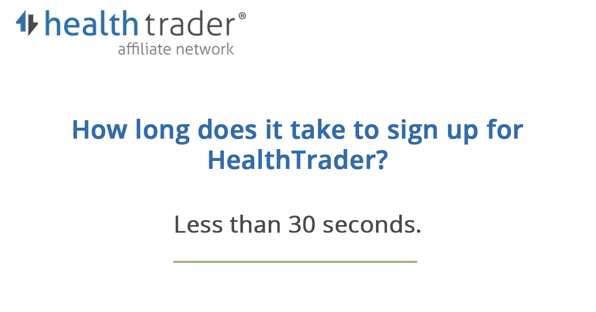 HealthTrader_UK's tweet photo. It takes less than a minute to sign up to HealthTrader. Just another reason to join our affiliate program ⌛
https://t.co/R8a221Yxee https://t.co/to20jwk3gA