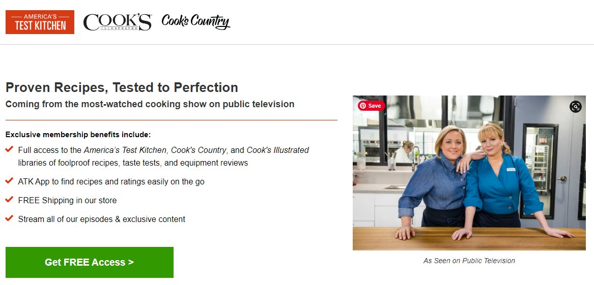 DigitalDistrib1's tweet image. See bit.ly/3fLzuXP for Free Access to America&apos;s Test Kitchen.
#WhatsCooking
#CookingLessons
#RecipeDatabase
#recipes
#MealtimeShortcuts
#GreatFood 
#AmericasKitchen
#AmericasTestKitchen
#WhatsforDinner
#FineDining
#AnyoneCanCook