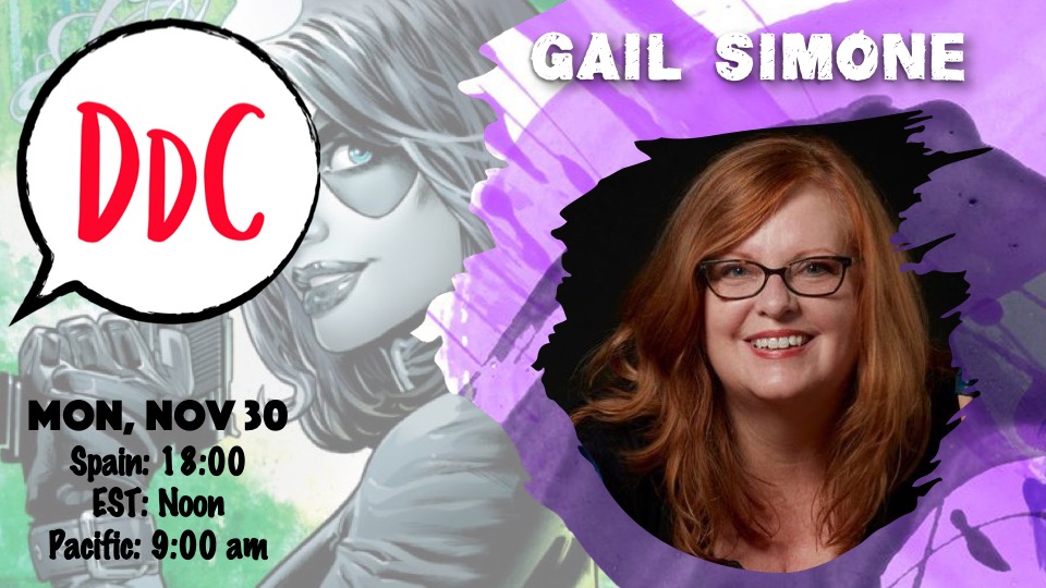 davidmacho's tweet photo. And tomorrow, Mon 11/30:
Dialogos de Comic 126: @comixgail
https://t.co/fV8jXlIwwa
We'll talk about life, the comics’ language & what's unique about it, the craft... and everything else we can think of!
YOU CAN'T MISS THIS! :)
#DialogosdeComic #GailSimone #NoMaleButTheHost https://t.co/tHHpFMFvZT