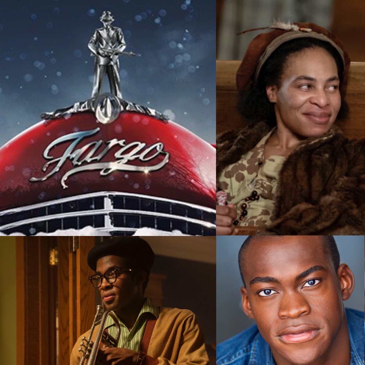 Tonight is the final episode of the fourth installment of FX's Fargo.  Huge congratulations to Karen Aldridge and Matthew Elam on a spectacular season! And our Debo Balogun joins them in the finale! 
<a href="/Debo_Balogun/">Debo Balogun</a> #FargoFX