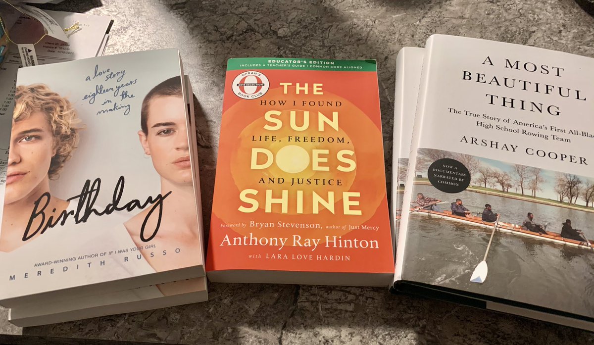 Shipping was slow, but finally got my prize books! Thanks <a href="/NCTE/">National Council of Teachers of English (NCTE)</a> and <a href="/macmillanreads/">Macmillan Academic</a>