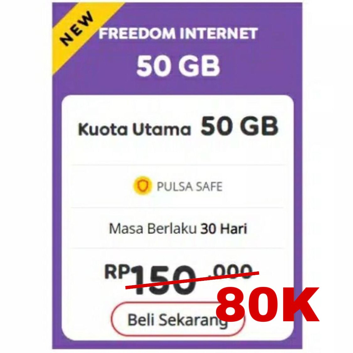 AnemoneOfc's tweet photo. Selamat pagi! Ada kabar baik nih, kuota freedom internet 50GB sementara available lagi, silakan di order krn tidak tau besok masih ada / tidak✨
https://t.co/Q5jScPspcF

#zonaba #zonauang https://t.co/zCSh1h4w3a