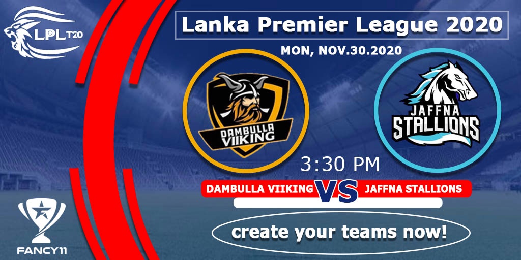 Fancy11official's tweet photo. Create your #Fancy11 for #DambullaViiking vs #JaffnaStallions by 3:30 PM IST and be ready to win loads and loads of exciting cash prizes. 💸💰

Download the app now at https://t.co/VQlPctQkQf! 

#LPL2020 #fanskanayaadda #FantasyCricket #FantasySports https://t.co/LF12FbBGTo
