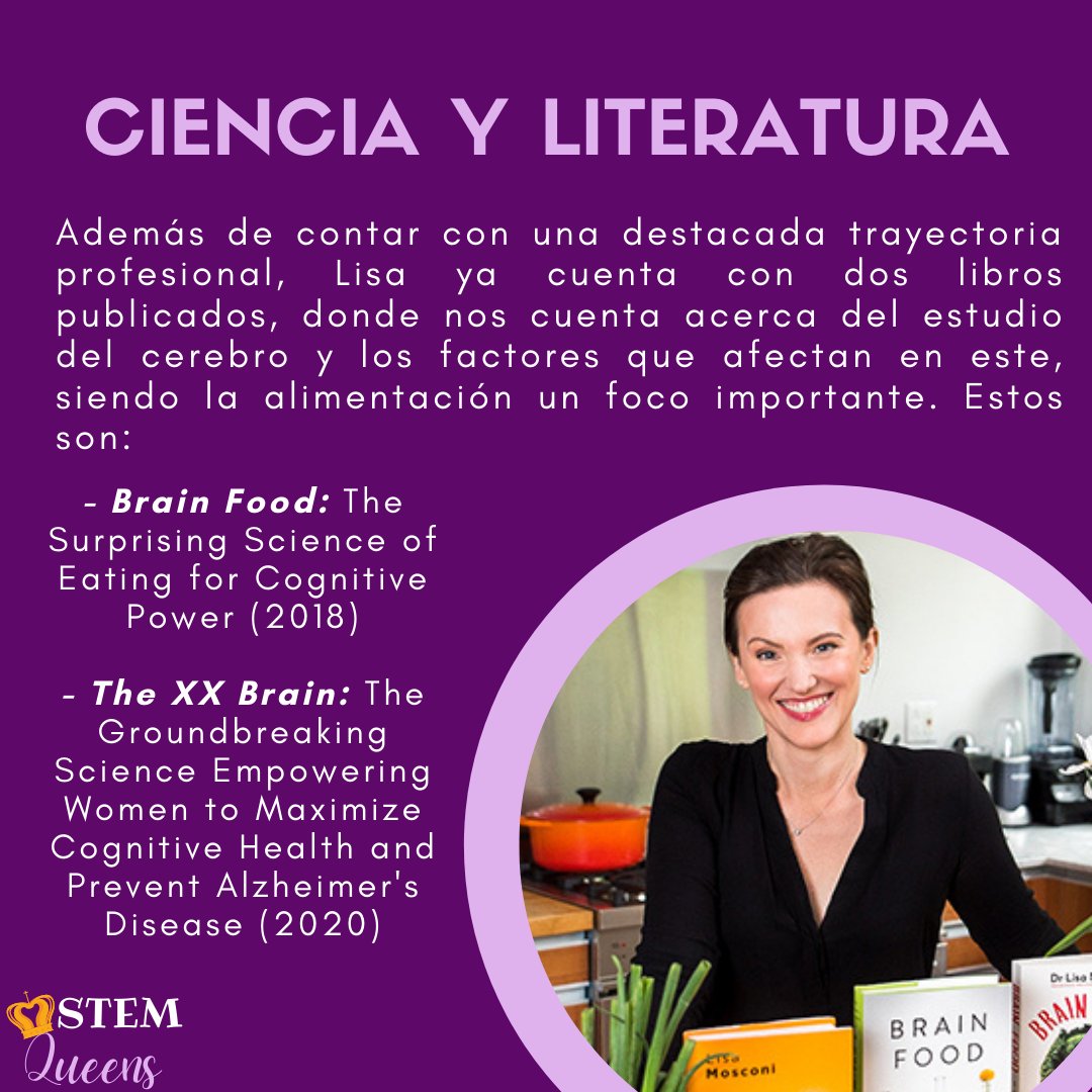 wie_udec's tweet photo. autora de dos libros que nos enseñan la relación entre nuestra alimentación y el desarrollo de nuestro cerebro.
Ya puedes escuchar nuestro podcast en Spotify ❤️
#queenlisa #STEMQueens👑 #wieudec #thexxbrain https://t.co/1rpq3yKe4F