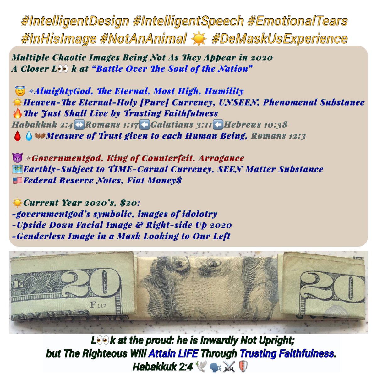OpenOurEyesYHVH's tweet photo. @NoClutchTruth @intheMatrixxx 🧬🌈👑🇺🇸🩸💧👐🏾⚖️🕊
#IntelligentSpeech + #EmotionalTears = #IntelligentDesign #InHisImage #NotAnAnimal
The Head 👑 #KingJesus
The Body 🧬 #PeopleMatter
Running a Race against TIME
🔥Take #DOMINION
⌛️TIME IS UP
#TheEarthIsTheLords
#Ambassadors #Awake #Arise #ForSuchATimeAsThis https://t.co/ryOu4p1H4d