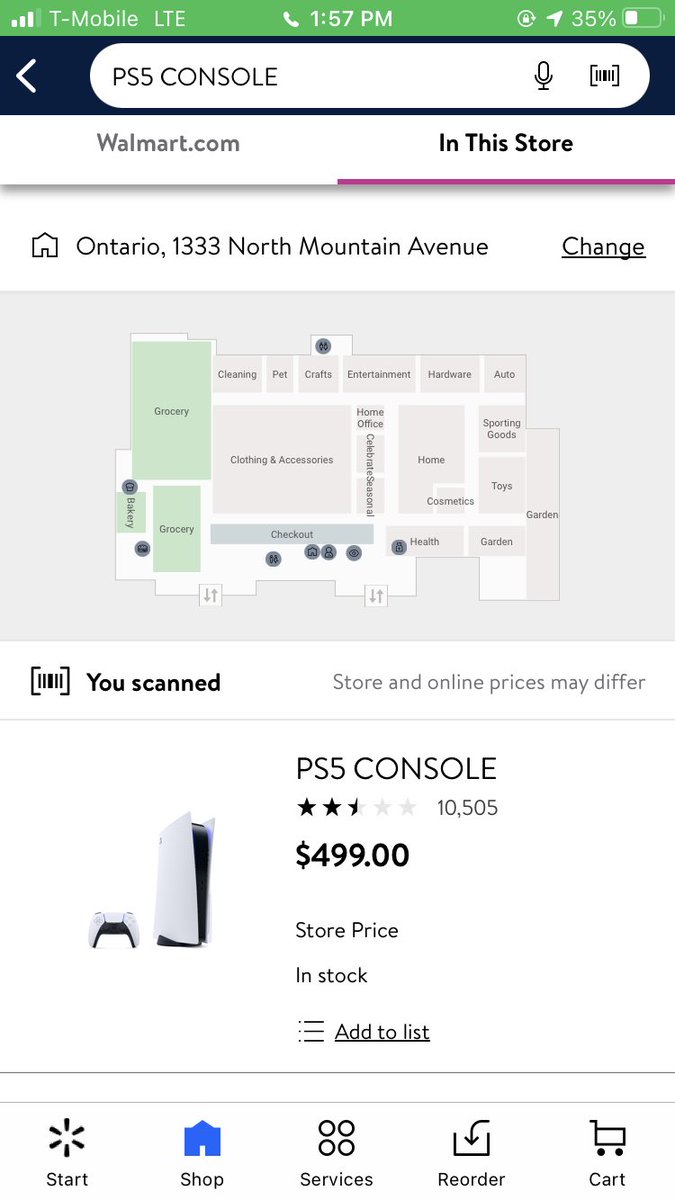 wack345's tweet photo. Says in stock but when you go and ask they say they don’t have it?? @Walmart @Sony https://t.co/ZJALBPZCGC