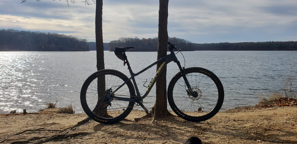 mfrizzle4's tweet photo. Sunny ride at Fort Custer this morning.  Enjoy the weather while you can.  #wmmba #kona https://t.co/pgsNV6MYJe