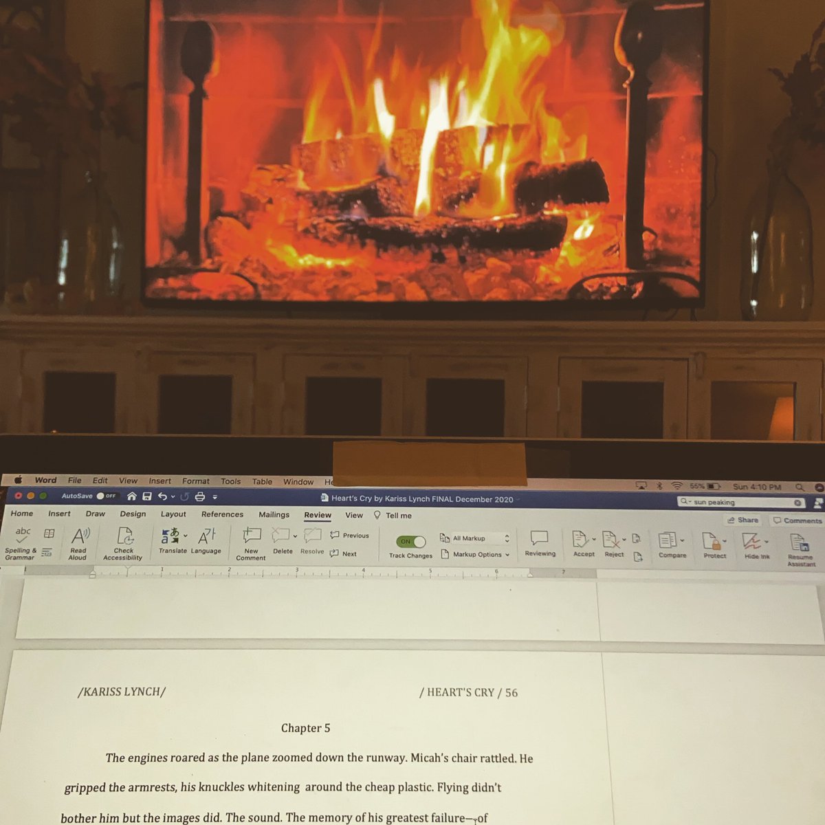 Final read through! Don’t forget to pre-order for just $3.99 to your #kindle! Heart’s Cry releases December 8!