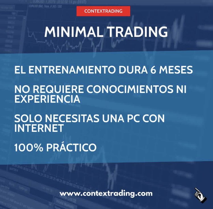 Cuotto's tweet image. Ajá, ¿y qué es el #MinimalTrading?

Es un método que se rige por:
1 estrategia,
1 mercado,
1 temporalidad, 
1 indicador y,
1 contrato para manejar fácilmente los riesgos de operación. 

Cualquiera puede hacerlo, sin experiencia, solo disciplina, en serio.