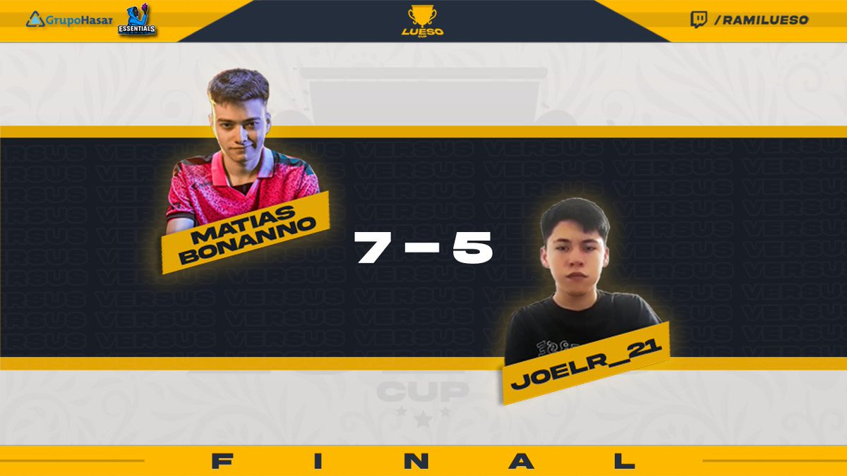 LuesoCup's tweet photo. 🎉 ¡TENEMOS UN GANADOR!

Mati Bonanno, jugador de @KRUesports, se consagró campeón de la primer edición de la copa.

Agradecemos a todos los que apoyaron el torneo, desde el lugar que sea. Esperamos que les haya gustado.

¡Felicitaciones @Matiasbonanno9! 🤪

#LUESOCUP 🏆 https://t.co/CeQuZ3FcVd