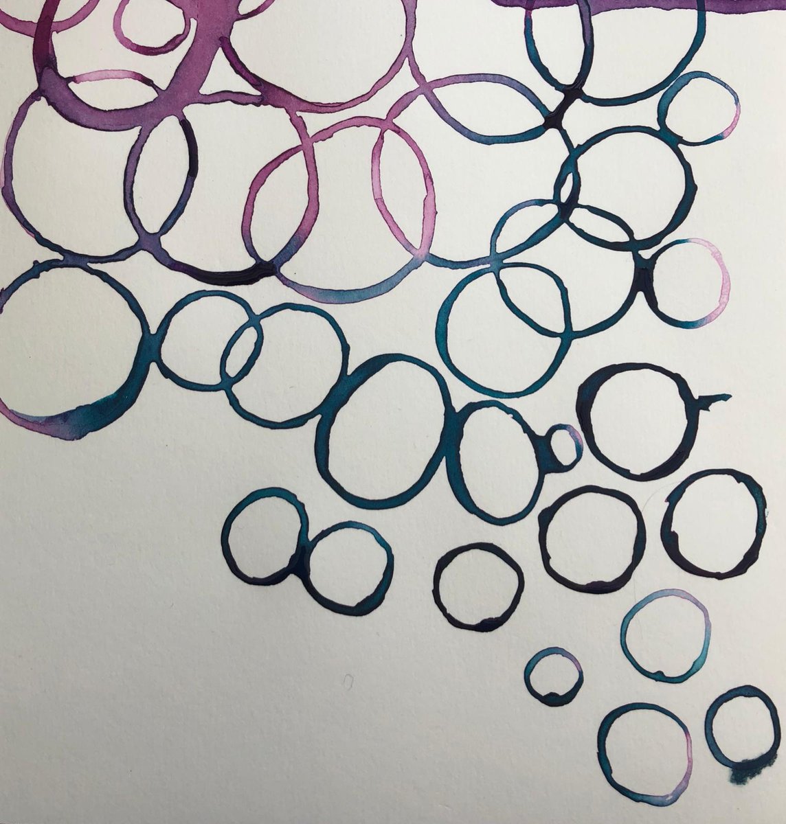 As we draw towards the end of the year, the Art Psychotherapy team took some time in reflecting on Endings &amp; Beginnings, making artwork whilst listening to music linked to this theme.