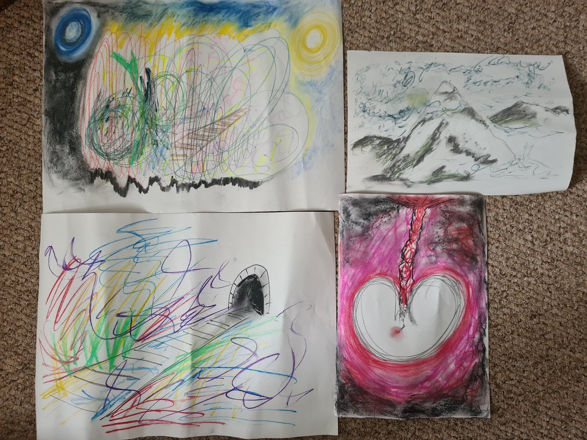 Art making can be a great opportunity to pause and reflect.