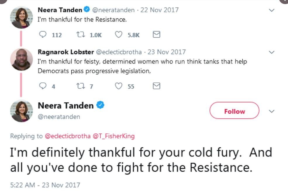 Just take a look at the people Neera Tanden supports: