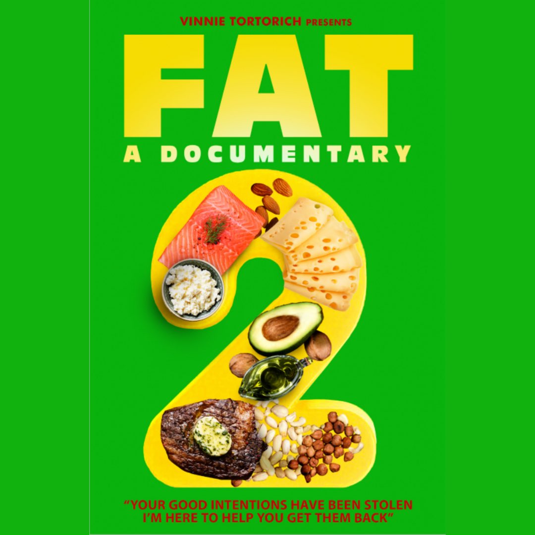FuelUpMarketin1's tweet image. Let’s get excited and preorder FAT 2 on iTunes! That’s right, “FAT: A Documentary 2” is now available for preorder from @VinnieTortorich  More platforms will come as @GravitasVOD rolls out the launch cycle. FAT 2 Jan. 1, 2021! 

#fat #documentaries #nsng #lchf #lowcarb #highfat