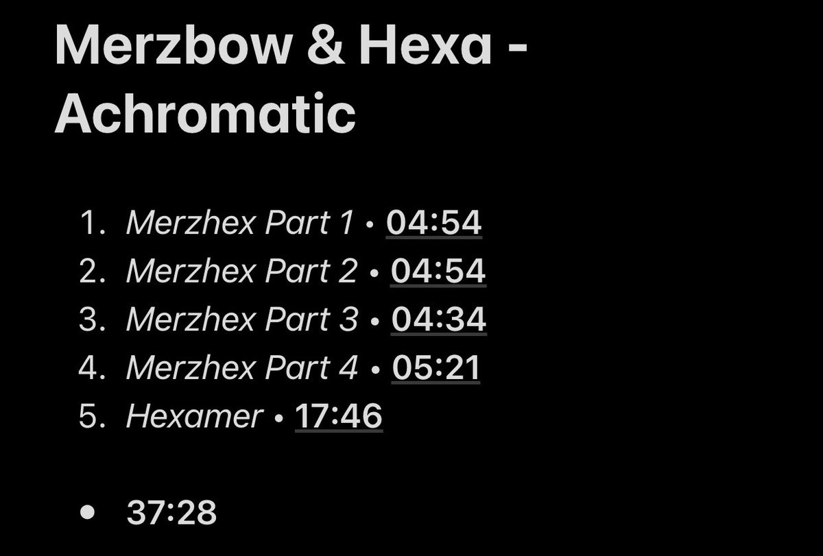 97/109: Achromatic (with Hexa)A cool Dark Ambient/Noise record. I really liked the atmosphere, Merzbow and Hexa did a great job on this one.
